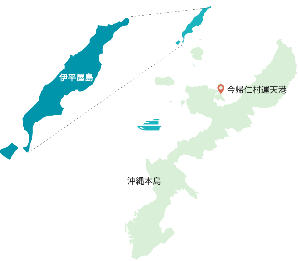 伊平屋島の地図